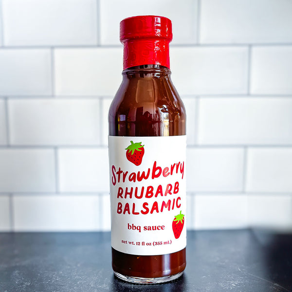 Strawberry Rhubarb Balsamic BBQ Sauce